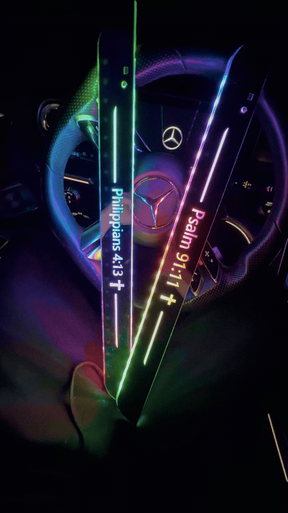 Bible Verse Led Car Door Lights